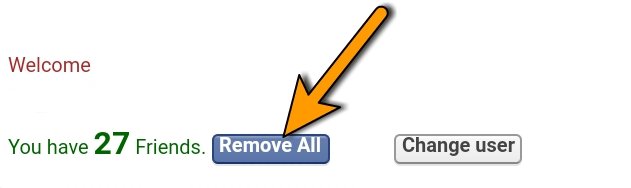Click on Remove All For Facebook ID Refresh