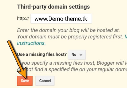 Add Your Domain URL